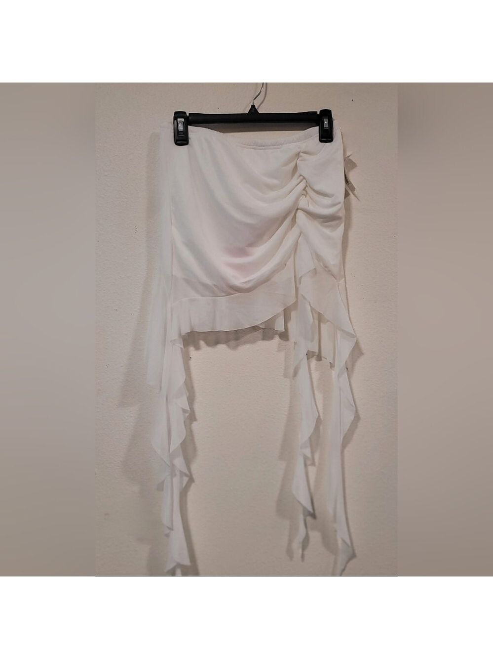 NWT SHEIN ICON Slim Fit Asymmetrical Hemline Pleated Skirt Sz Large